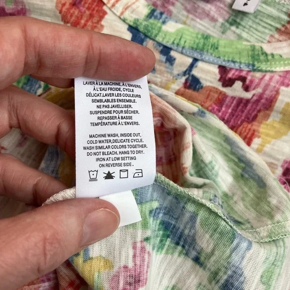 NEW Reitmans Women's Floral Pastel Watercolour Tank Top Size Small Flowy Summer - Picture 7 of 7